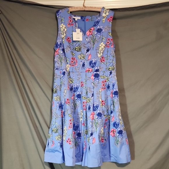 Talbots NWT Blue Floral Dress - Picture 4 of 9